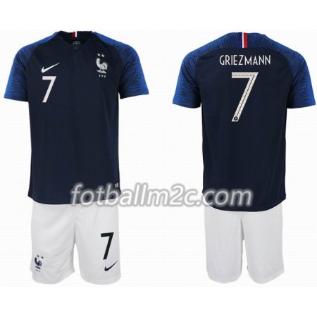 Fotball-VM 2018 Frankrike GRIEZMANN 7 2 star Barn Hjemmedrakt Kortermet